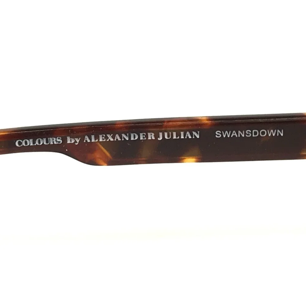 Colours by Alexander Julian Eyeglasses Frames SWANSDOWN Brown Tortoise 54-17-140